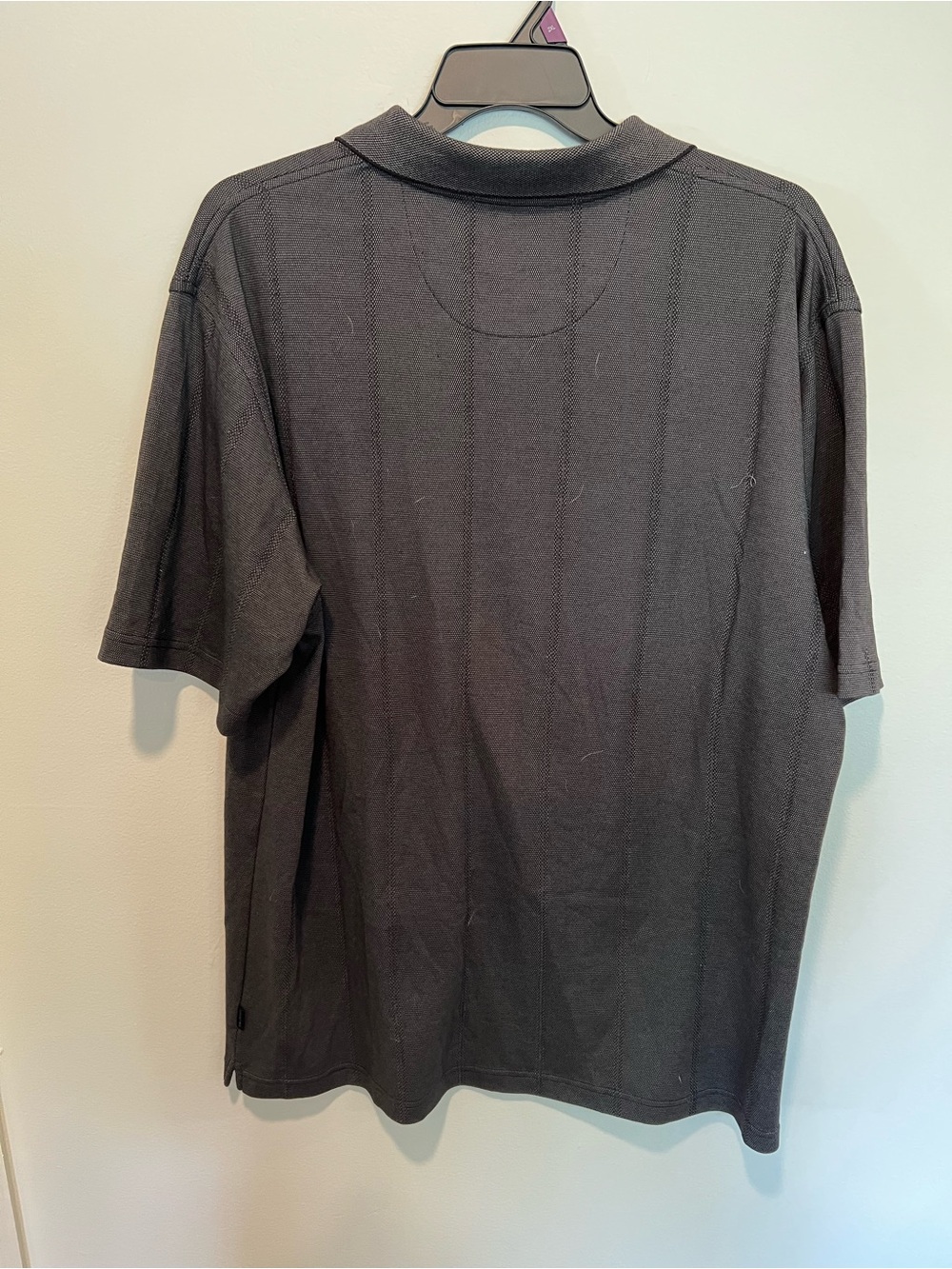 Bill Blass Micro Pima Cotton Gray Polo Shirt Men’s XXL - Picture 3 of 3